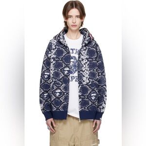 BAPE SSENSE Exclusive Blue Shark Hoodie